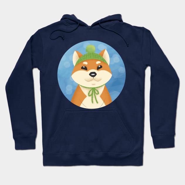 Winter Akita Hoodie by AmalteaOlenska